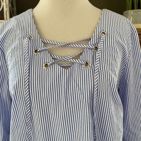 As U Wish Striped‎ Bell Sleeve Dress Sz. S - Picture 3 of 9